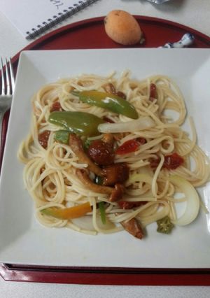 血管ダイエット食352（なめこパスタ）-レシピのメイン写真