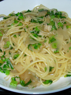 大根とホタテ缶のパスタ-レシピのメイン写真