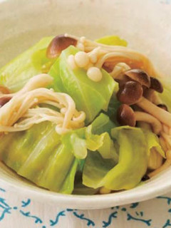 簡単☆きゃべつときのこの麺つゆあえ-レシピのメイン写真