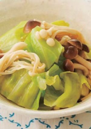 簡単☆きゃべつときのこの麺つゆあえ-レシピのメイン写真
