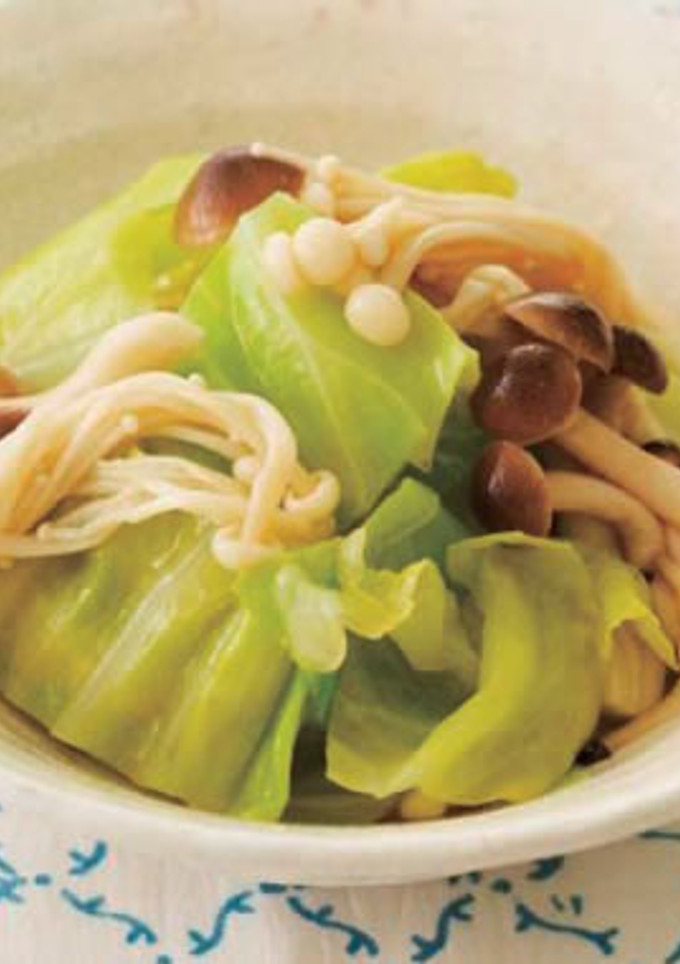 簡単☆きゃべつときのこの麺つゆあえ-レシピのメイン写真