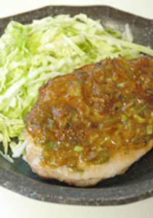 ごま油がポイント香ばしい豚のネギ味噌焼き-レシピのメイン写真
