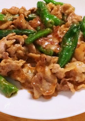 豚肉とししとう味噌炒め-レシピのメイン写真
