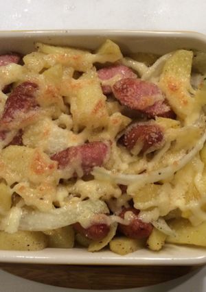 ジャーマンポテトのマヨネーズ掛け焼き-レシピのメイン写真