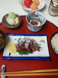 血管ダイエット食353(カツオ&赤飯)-レシピのメイン写真