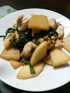 鶏むね肉とカブのガリバタポン酢炒め-レシピのメイン写真