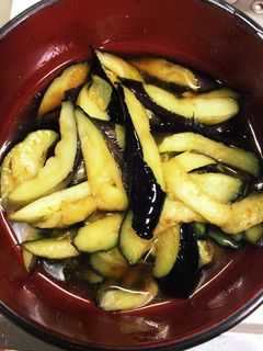 簡単!揚げ茄子の煮浸し-レシピのメイン写真