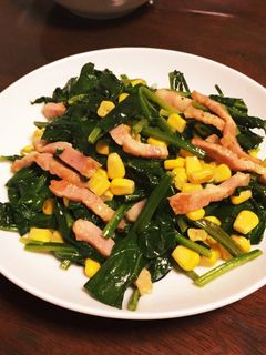 ほうれん草とベーコンのバターソテー☆-レシピのメイン写真