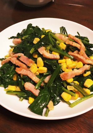 ほうれん草とベーコンのバターソテー☆-レシピのメイン写真