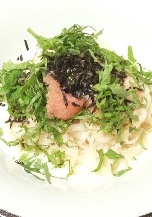 糖質制限!明太クリームパスタ風-レシピのメイン写真