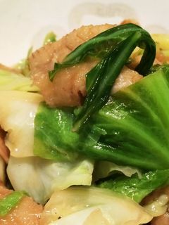 鶏皮とキャベツのスタミナ炒め-レシピのメイン写真