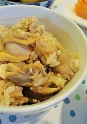 玄米のあさりご飯♪-レシピのメイン写真
