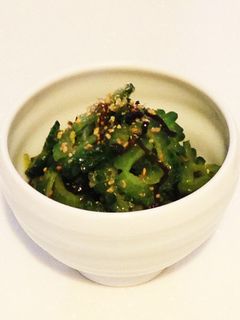 超簡単!ゴーヤの塩昆布和え-レシピのメイン写真