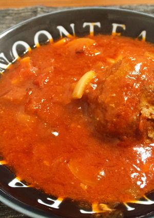 煮込みイタリアンハンバーグ-レシピのメイン写真