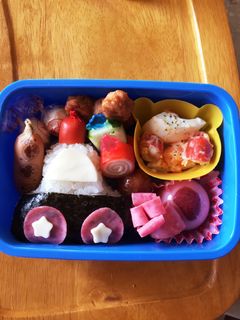 キャラ弁☆簡単!!トミカ パトカー-レシピのメイン写真