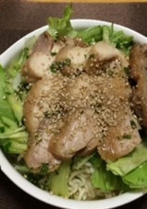 鶏の照り焼き冷やしラーメン-レシピのメイン写真