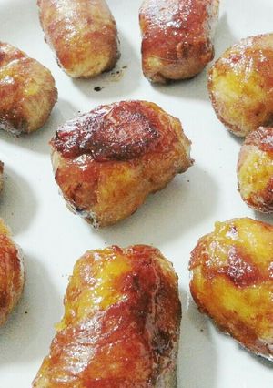 【梅しそ風味】我が家の肉巻きおにぎり♡-レシピのメイン写真