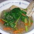 鶏手羽先ではるさめスープ