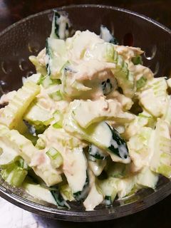 きゅうりとセロリのツナサラダ-レシピのメイン写真