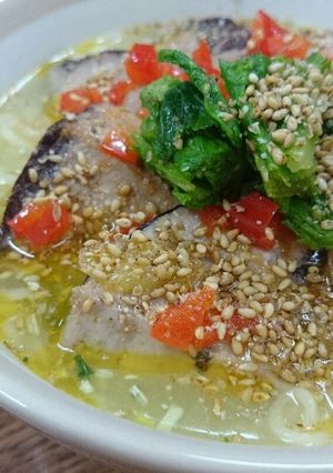 ☆カツオとホタテのアヒージョ塩ラーメン☆-レシピのメイン写真