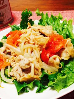 豚肉とえのきトマトの中華炒め-レシピのメイン写真