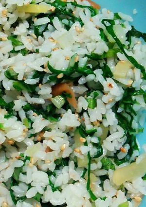 傷みにくい大葉とふだんそうの混ぜご飯-レシピのメイン写真