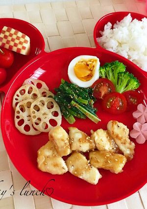 幼児食★鶏ささみの照り焼きレモン風味〜-レシピのメイン写真