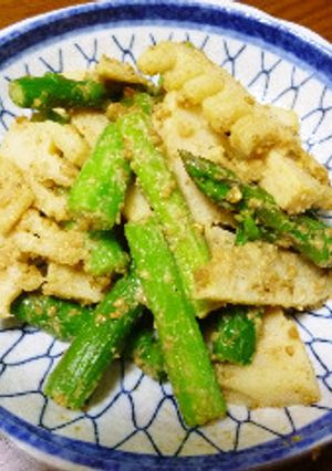 アスパラとたけのこの胡麻和え-レシピのメイン写真