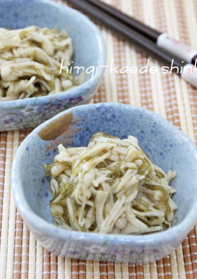 簡単！えのきのがごめ昆布（納豆昆布）和え-レシピのメイン写真