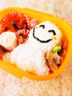 てるてる坊主 キャラ弁-レシピのメイン写真