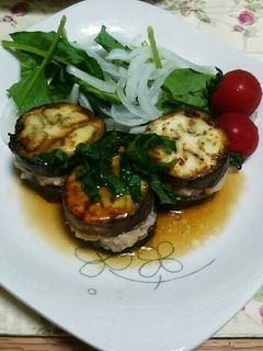 照焼ソースが美味☆茄子のはさみ焼き-レシピのメイン写真