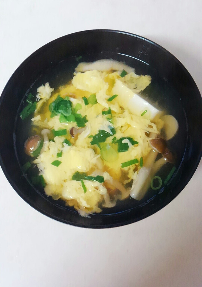 豆腐としめじのかきたま汁☆-レシピのメイン写真