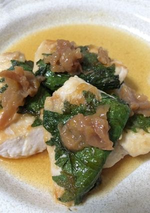 鶏胸肉の梅しそ焼き-レシピのメイン写真