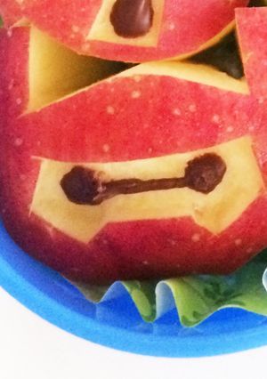 簡単キャラ弁♡りんごでベイマックス2.0-レシピのメイン写真