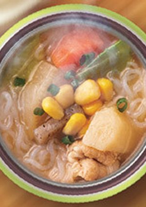 コーンバターこんにゃく麺 （360mL）-レシピのメイン写真