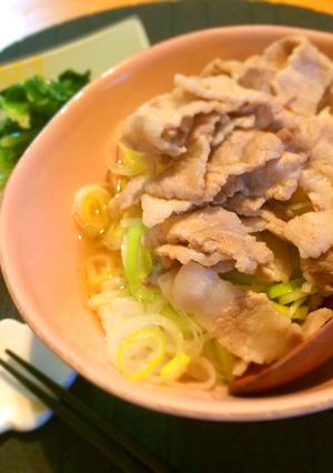 超簡単でこのうまさ◎豚肉スープかけごはん-レシピのメイン写真