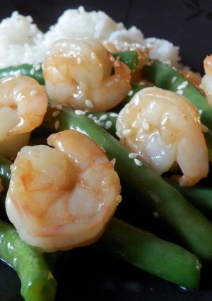 海老といんげん豆の中華風炒め-レシピのメイン写真