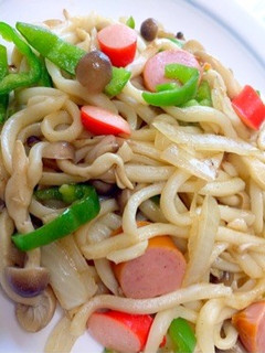 焼肉のタレで焼うどん♫-レシピのメイン写真