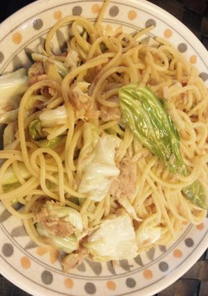 キャベツとツナのマヨスパゲッティ-レシピのメイン写真