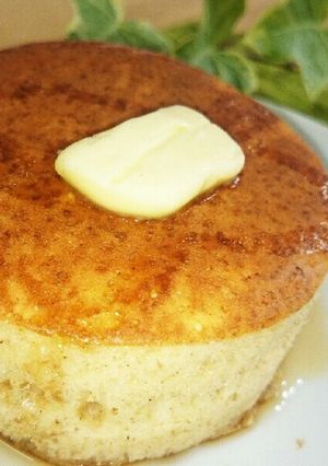 100均型の厚焼きホットケーキ-レシピのメイン写真
