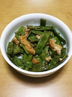 おばちゃんの味☆モロッコいんげんの甘辛煮-レシピのメイン写真