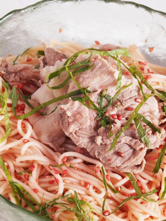美し♡梅ゴマ豚しゃぶ素麺-レシピのメイン写真