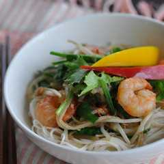 รูปของ パッタイ風味のアジアン冷やしぶっかけ素麺