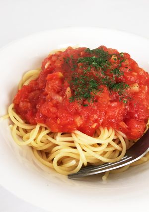 トマトソーススパゲッティ-レシピのメイン写真
