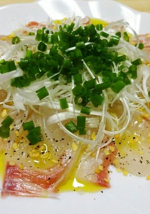 鯛のカルパッチョ-レシピのメイン写真