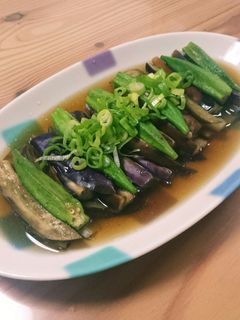 麺つゆだけ!茄子おくら焼き浸し-レシピのメイン写真