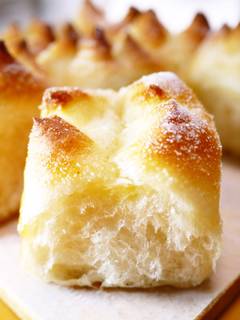 揚げパン風!HBきな粉シュガーちぎりパン by ほっこり~の 揚げパン風!HBきな粉シュガーちぎりパン by ほっこり~の