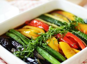 夏野菜の揚げ浸し♪茄子/ズッキーニ-レシピのメイン写真