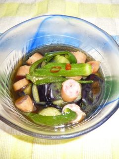 夏野菜とウインナーの南蛮酢-レシピのメイン写真