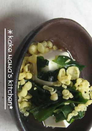 わかめ豆腐♥♡天かすのせ冷奴-レシピのメイン写真
